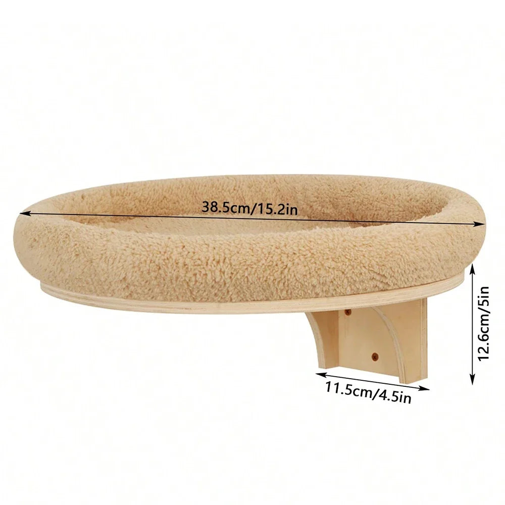 Cat Climbing Shelves Wall Mounted Cat Tree Tower Scratching Posts Hammock Hiding House Perches Ladder Cats Gym Pet Supplies Toy