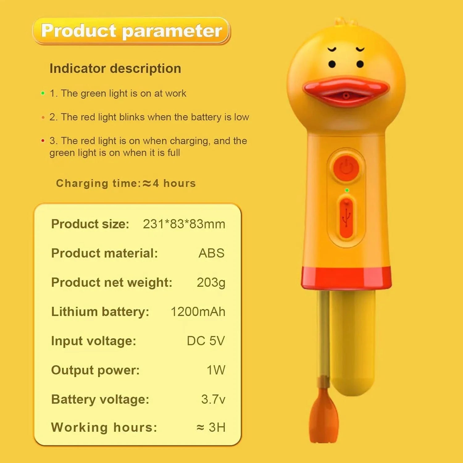 Yellow Duck Pet Cleaning Bathing Electric Foam Machine Usb Charging Automatic Soap Dispenser Foam Pet Accessories