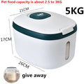 Kitchen Container 5KG 10KG Bucket Nano Insect-Proof Moisture-Proof Rice Box Grain Sealed Jar Home Storage Pet Dog Food Store Box