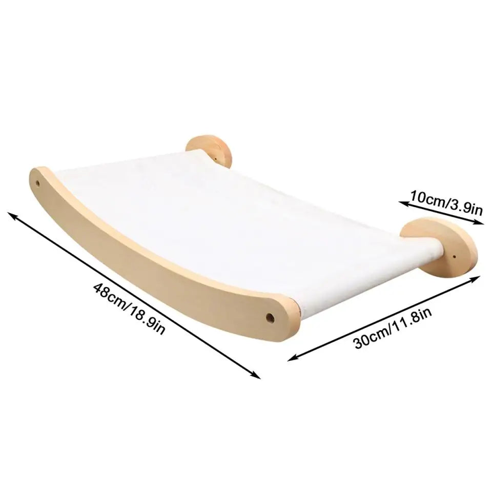 Cat Climbing Shelves Wall Mounted Cat Tree Tower Scratching Posts Hammock Hiding House Perches Ladder Cats Gym Pet Supplies Toy