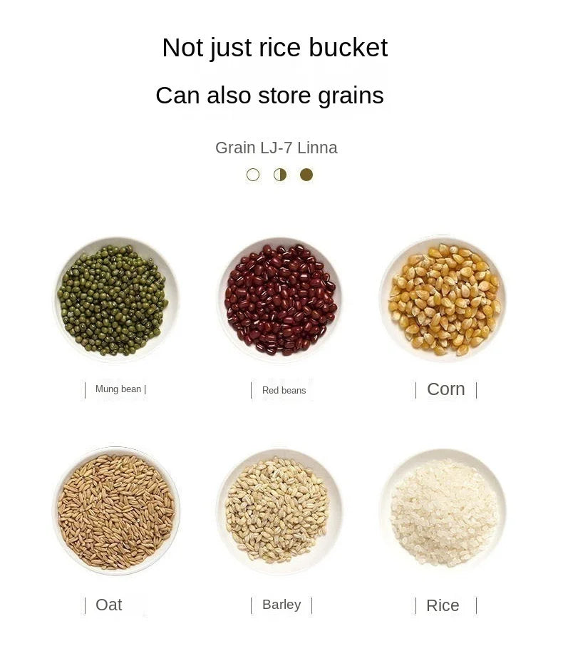 Kitchen Container 5KG 10KG Bucket Nano Insect-Proof Moisture-Proof Rice Box Grain Sealed Jar Home Storage Pet Dog Food Store Box