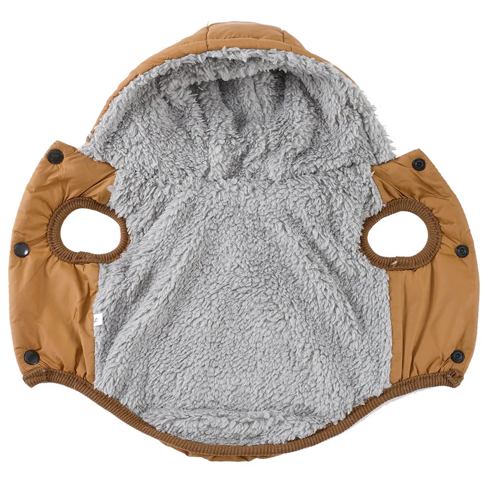 Waterproof Pet Cat Hoodie Jacket For Small Medium Cats Winter Warm Fleece Kitten Costume with D-ring Sphynx Coat Pug Clothes