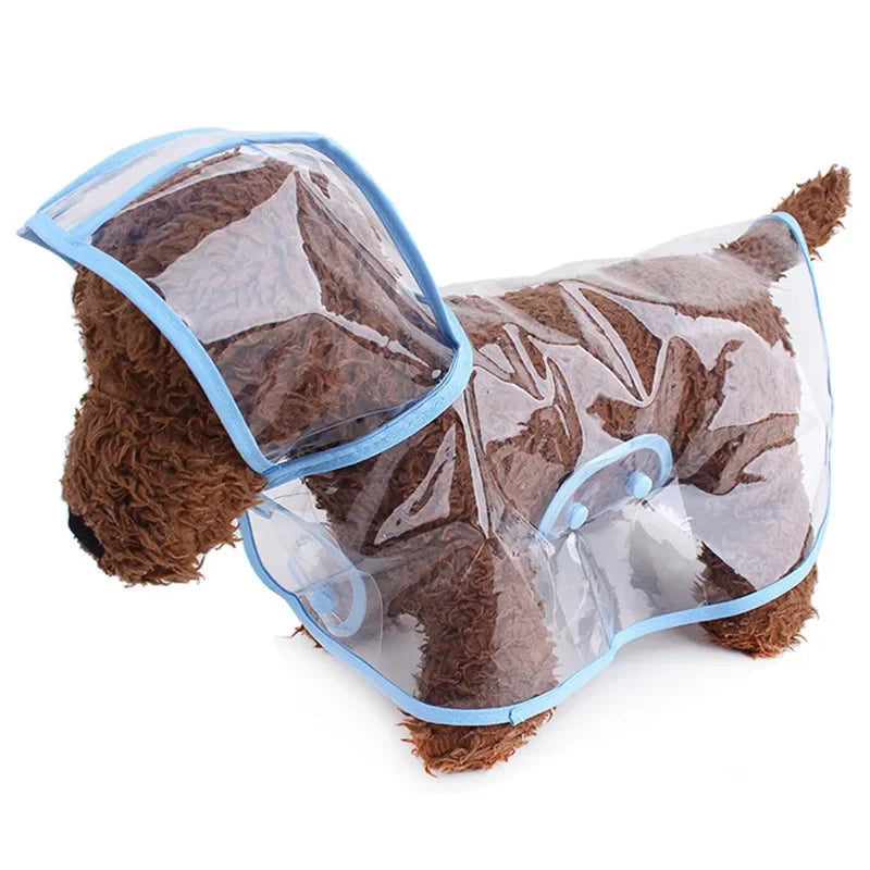 Puppy Raincoat Waterproof Pet Rain Jacket for Small Medium Dogs Cats Jumpsuit Chihuahua Teddy Hooded Pug Rain Poncho Rainwear