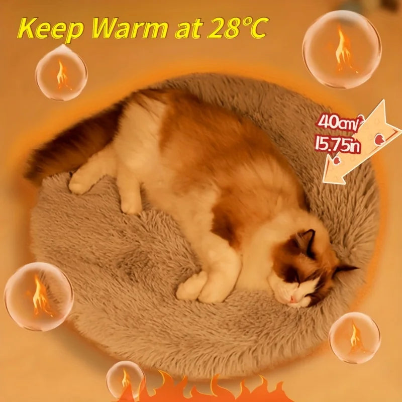 1pc USB Pet Electric Blanket Plush Pad Blanket for Cat Electric Heated Pad Anti-scratch Dog Heating Mat Sleeping Bed for Dog