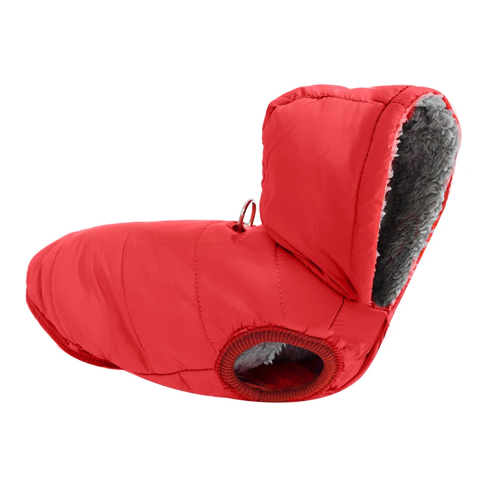 Waterproof Pet Cat Hoodie Jacket For Small Medium Cats Winter Warm Fleece Kitten Costume with D-ring Sphynx Coat Pug Clothes