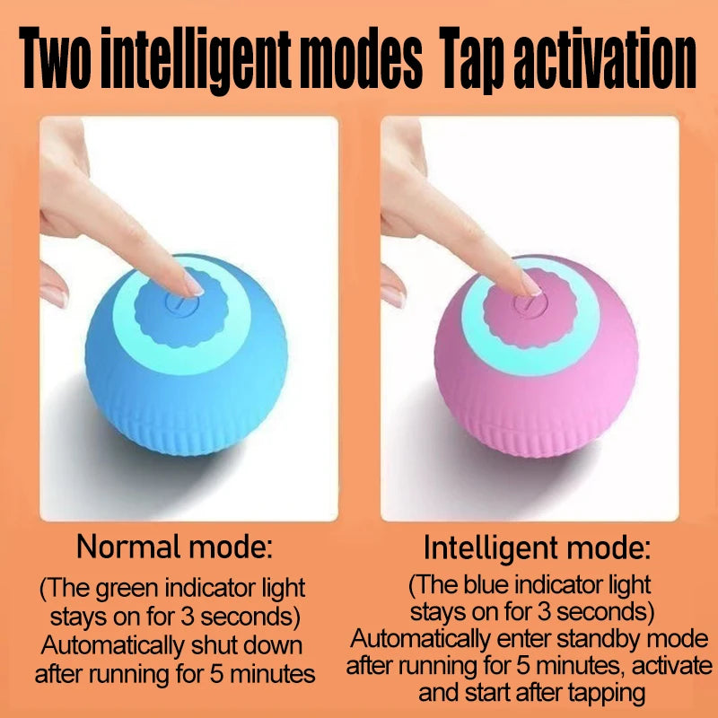 New Interactive Cat Ball Automatic Indoor Cat Toy Electric Roll Ball Cat Games MWJ01