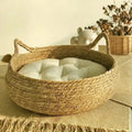 Pure hand-woven rattan cat nest four seasons universal warm pad removable washable winter pet supplies