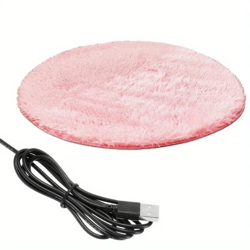 1pc USB Pet Electric Blanket Plush Pad Blanket for Cat Electric Heated Pad Anti-scratch Dog Heating Mat Sleeping Bed for Dog