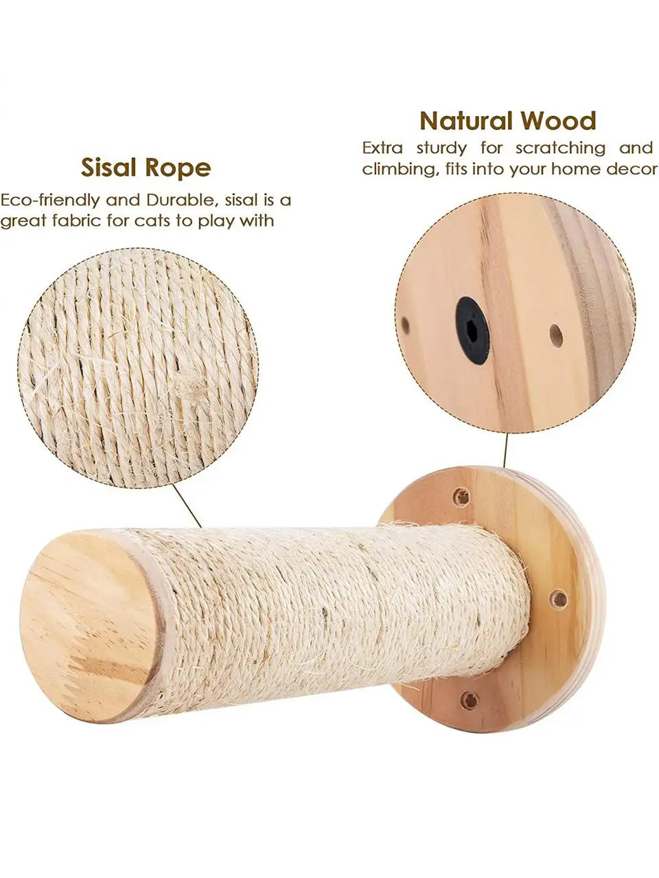 Cat Climbing Shelves Wall Mounted Cat Tree Tower Scratching Posts Hammock Hiding House Perches Ladder Cats Gym Pet Supplies Toy