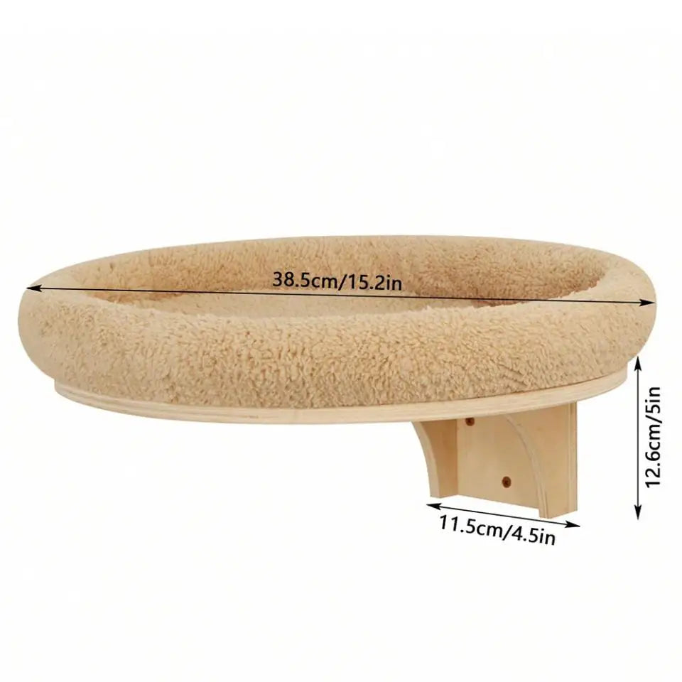 Cat Climbing Shelves Wall Mounted Cat Tree Tower Scratching Posts Hammock Hiding House Perches Ladder Cats Gym Pet Supplies Toy