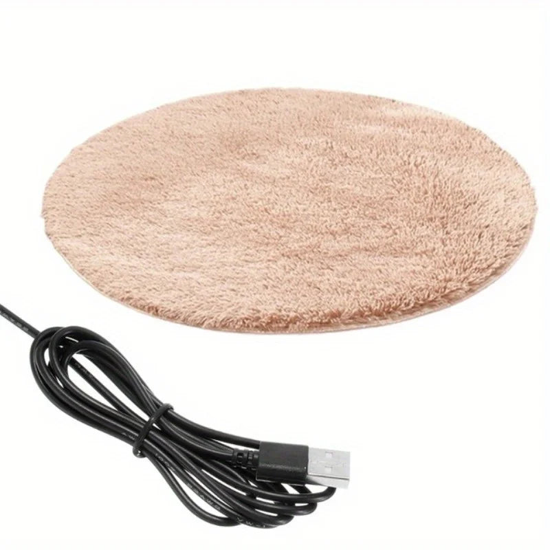 1pc USB Pet Electric Blanket Plush Pad Blanket for Cat Electric Heated Pad Anti-scratch Dog Heating Mat Sleeping Bed for Dog