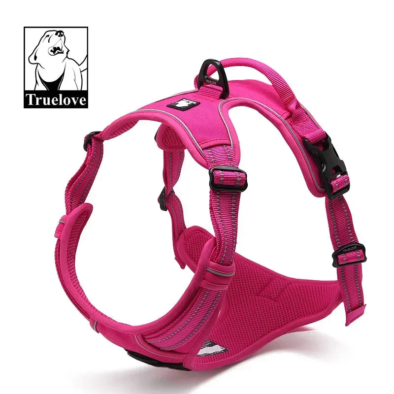Truelove Dog Harness No Pull Pet Harness Adjustable Soft Padded Dog Vest Reflective No Choke PetVest Easy Control Handle TLH5651