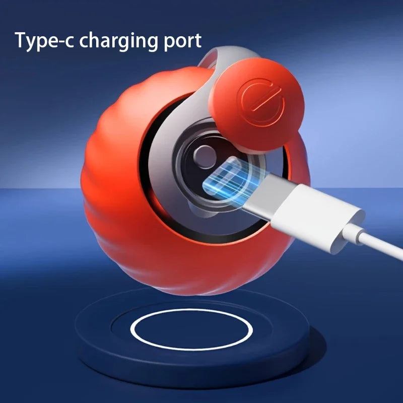 Smart Cat Toys Interactive Ball Plush Electric Catnip Training Toy Kitten Touch Sounding Pet Product Squeak Toy Ball Cat Supplie