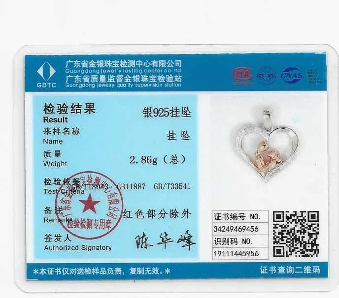 EUDORA 925 Sterling Silver Girl and dog heart Pendant of  Pet series clean CZ necklace fashion Jewelry for women girl cyd631