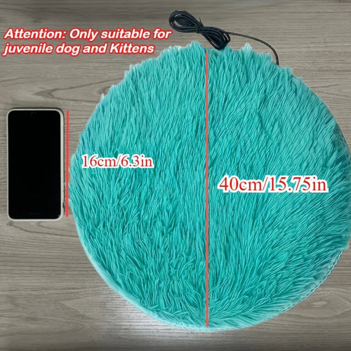 1pc USB Pet Electric Blanket Plush Pad Blanket for Cat Electric Heated Pad Anti-scratch Dog Heating Mat Sleeping Bed for Dog