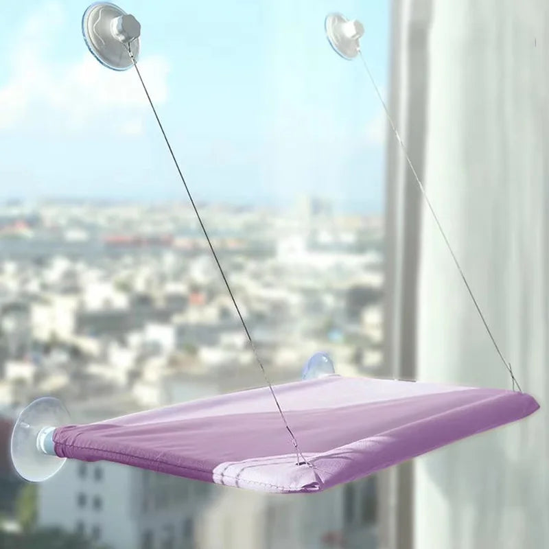 Ultra Soft Cat Window Hammock Bed Securely Mounted Space Saving Cat Perch Ideal for Feline Naptime Top Pet Accessories for Cats