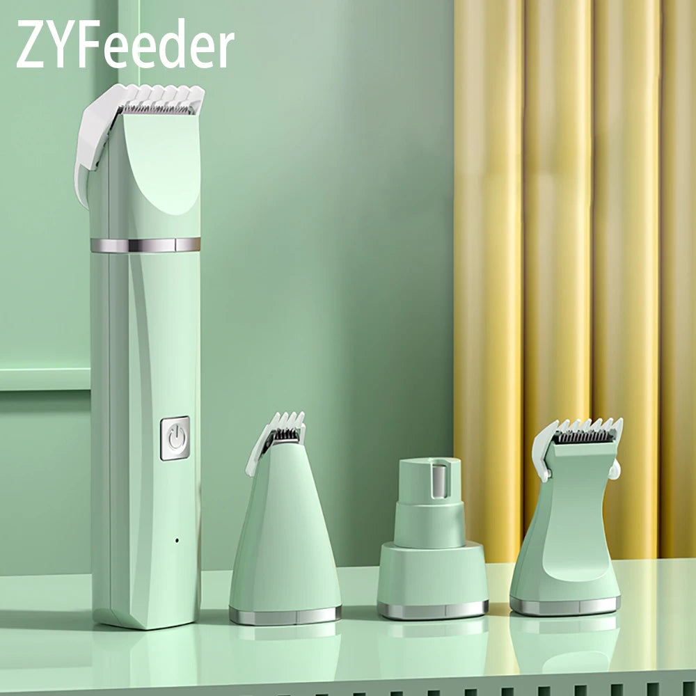 Dog Clipper Cat Hair Clippers Pet Grooming Haircut nail Trimmer  Set 4 in 1 Cordless Rechargeable Professional Pet Grooming Tool