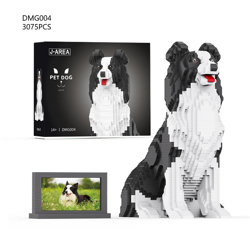 2000+PCS Large Pet Toys Mini Bricks Blocks Sets Adult Building Blocks Dog&Cat Animals Models Gifts Sets Decorations