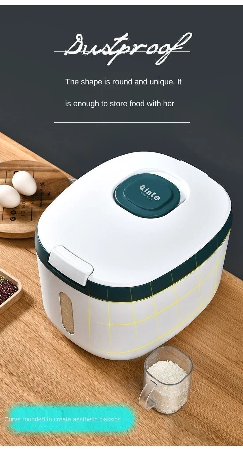 Kitchen Container 5KG 10KG Bucket Nano Insect-Proof Moisture-Proof Rice Box Grain Sealed Jar Home Storage Pet Dog Food Store Box