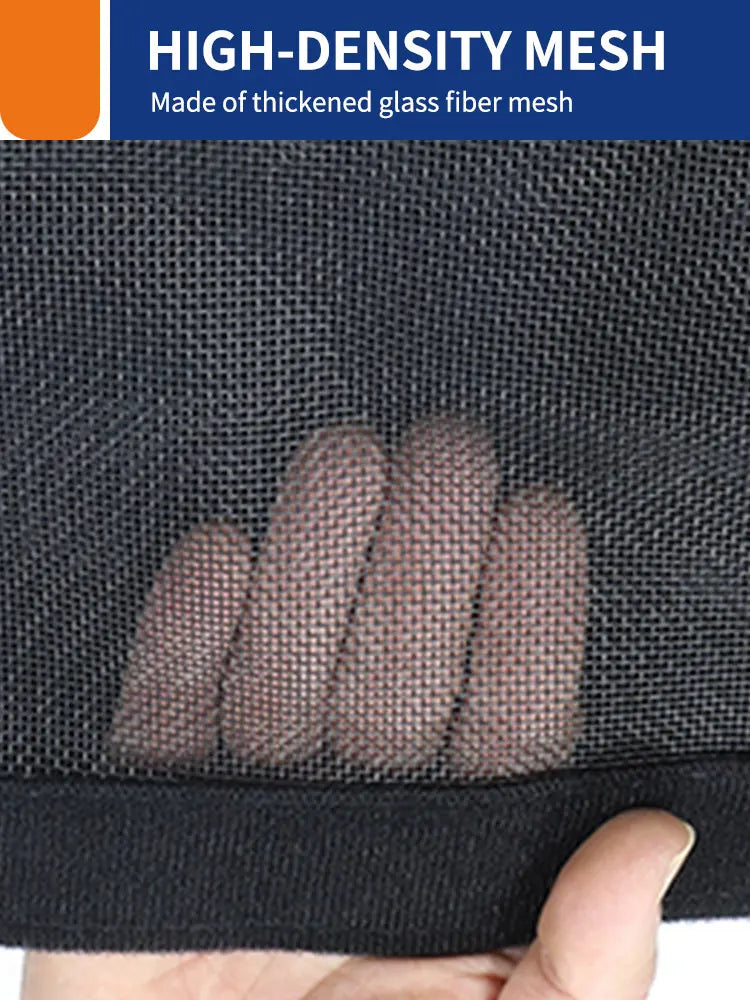 Pet door curtains u-shaped zipper screen door curtains prevent pets from escaping