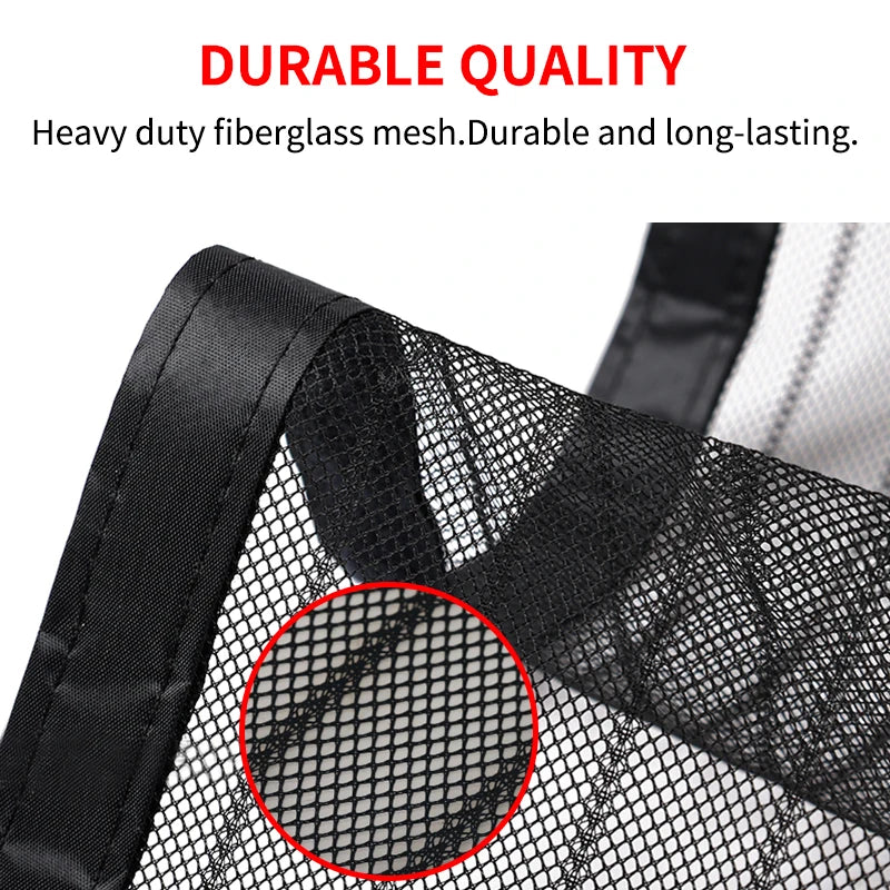 Pet door curtains u-shaped zipper screen door curtains prevent pets from escaping