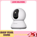 Pet Camera 2K, 360° Indoor Security Camera, Dog Camera with Phone App, PTZ Cameras for Home Security Indoor, No plug