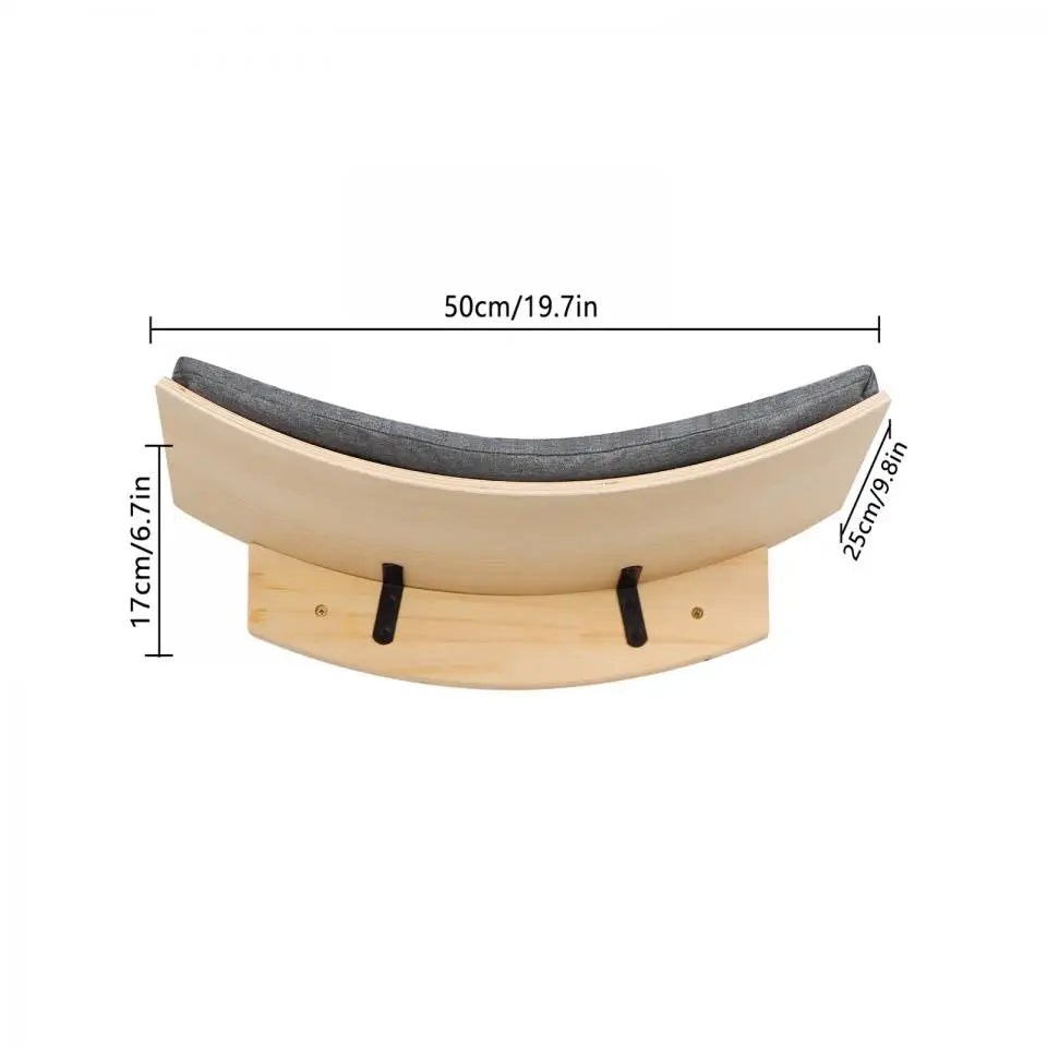 Cat Climbing Shelves Wall Mounted Cat Tree Tower Scratching Posts Hammock Hiding House Perches Ladder Cats Gym Pet Supplies Toy