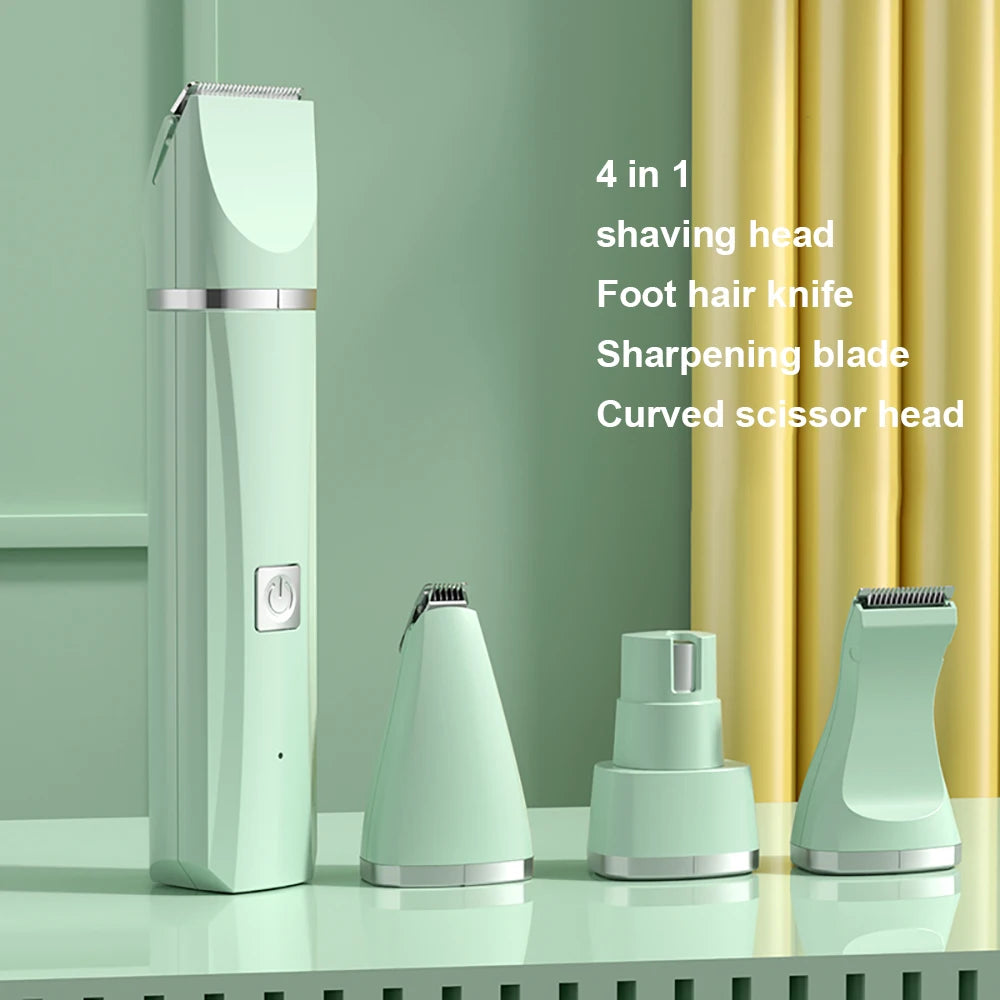 Dog Clipper Cat Hair Clippers Pet Grooming Haircut nail Trimmer  Set 4 in 1 Cordless Rechargeable Professional Pet Grooming Tool