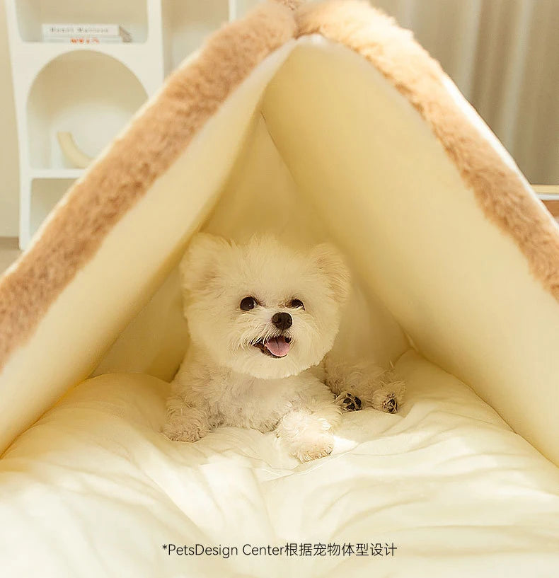 Winter Warm Dog Bed Soft Cozy Pet Sleeping Mat for Small Medium Dogs Cats Thicken Non-slip Cat Sofa Puppy Kennel Pet Supplies