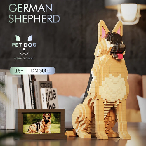 2000+PCS Large Pet Toys Mini Bricks Blocks Sets Adult Building Blocks Dog&Cat Animals Models Gifts Sets Decorations