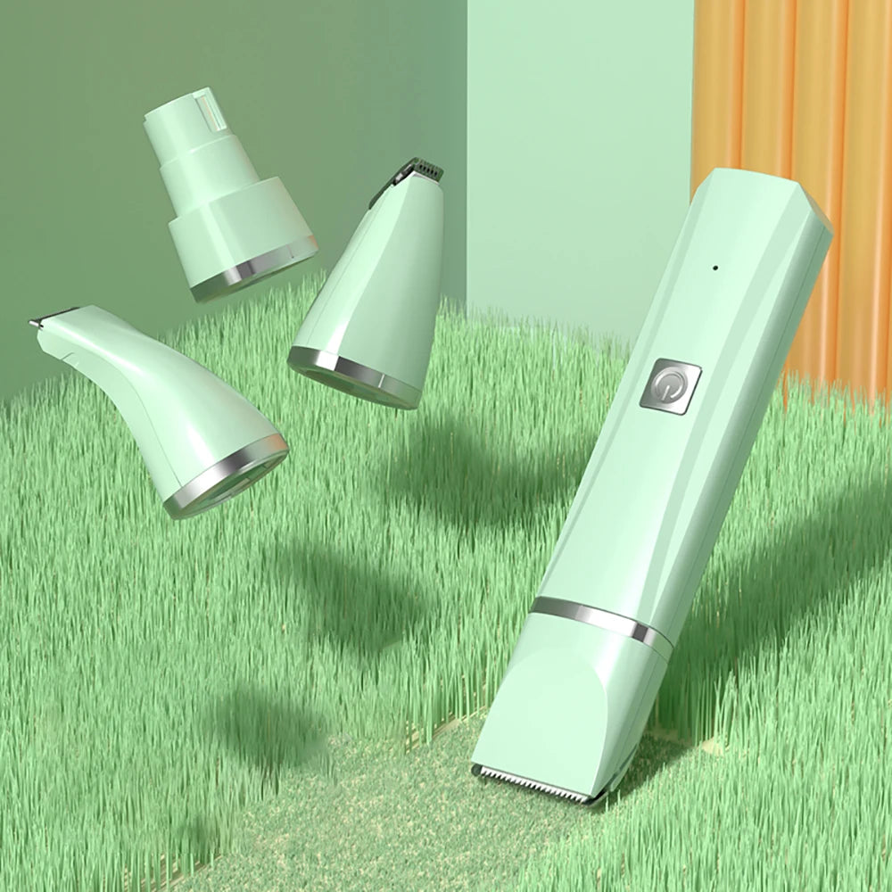 Dog Clipper Cat Hair Clippers Pet Grooming Haircut nail Trimmer  Set 4 in 1 Cordless Rechargeable Professional Pet Grooming Tool