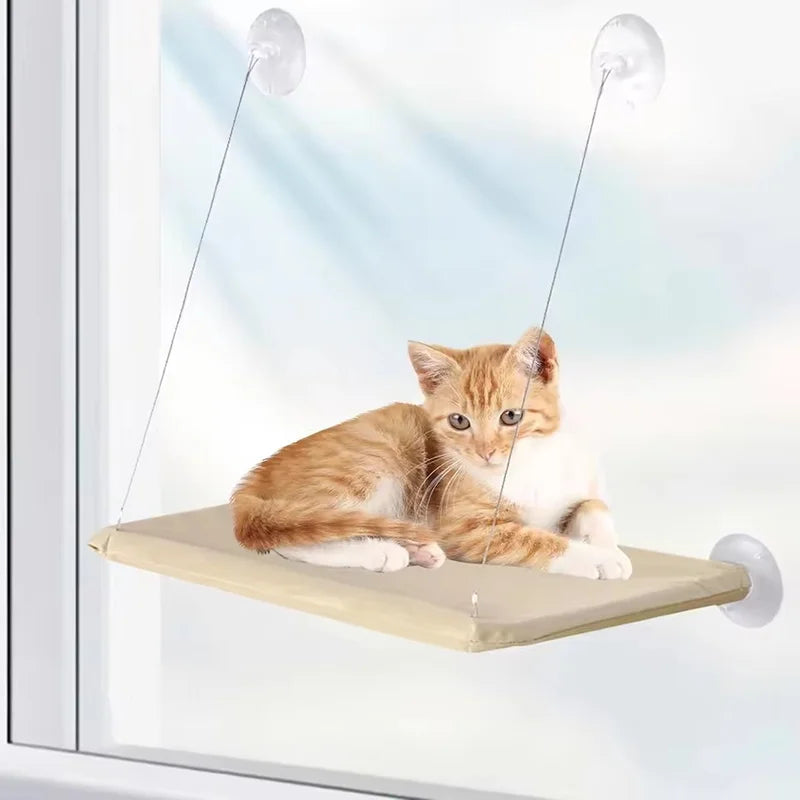 Ultra Soft Cat Window Hammock Bed Securely Mounted Space Saving Cat Perch Ideal for Feline Naptime Top Pet Accessories for Cats