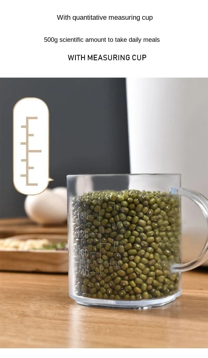 Kitchen Container 5KG 10KG Bucket Nano Insect-Proof Moisture-Proof Rice Box Grain Sealed Jar Home Storage Pet Dog Food Store Box