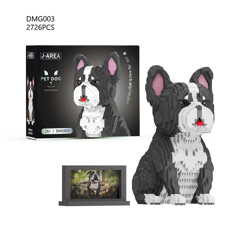 2000+PCS Large Pet Toys Mini Bricks Blocks Sets Adult Building Blocks Dog&Cat Animals Models Gifts Sets Decorations