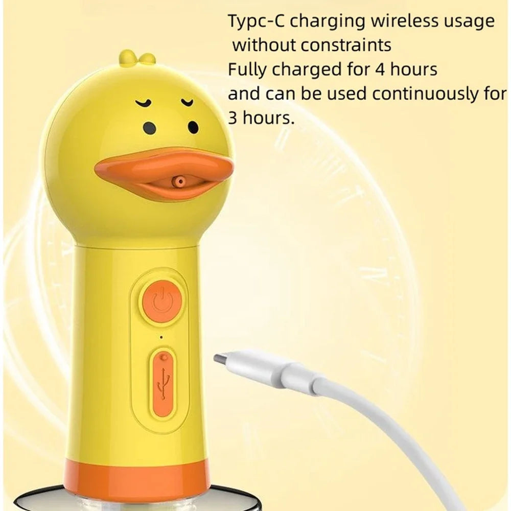 Yellow Duck Pet Cleaning Bathing Electric Foam Machine Usb Charging Automatic Soap Dispenser Foam Pet Accessories