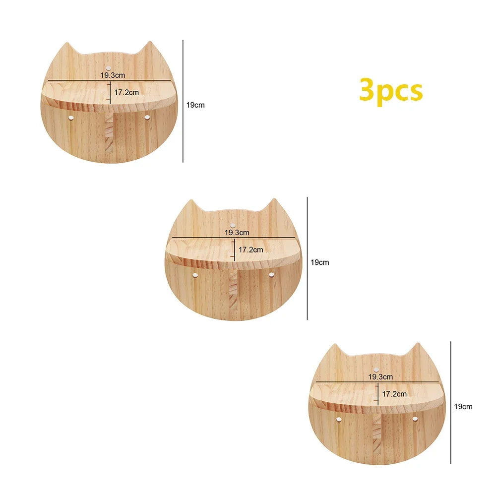 Cat Climbing Shelves Wall Mounted Cat Tree Tower Scratching Posts Hammock Hiding House Perches Ladder Cats Gym Pet Supplies Toy