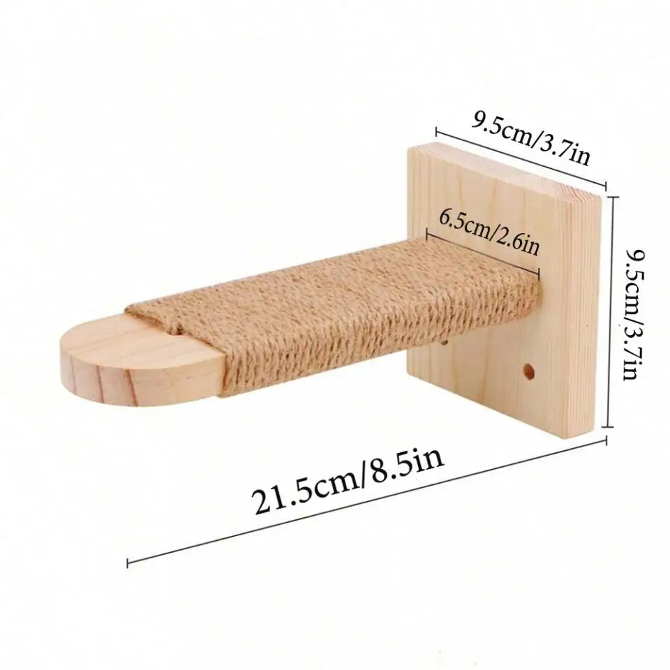 Cat Climbing Shelves Wall Mounted Cat Tree Tower Scratching Posts Hammock Hiding House Perches Ladder Cats Gym Pet Supplies Toy