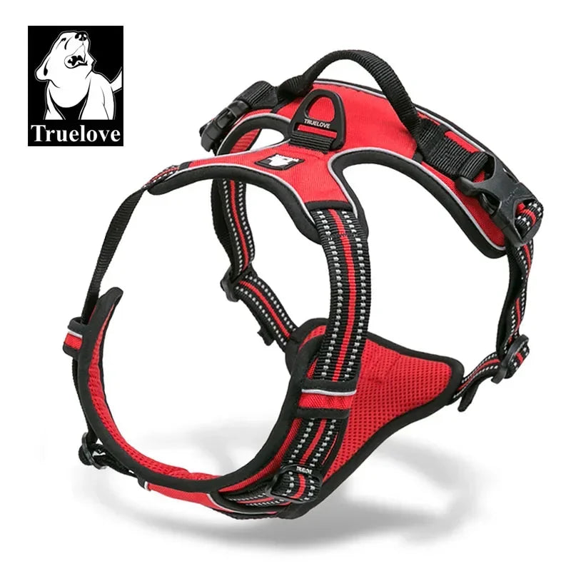 Truelove Dog Harness No Pull Pet Harness Adjustable Soft Padded Dog Vest Reflective No Choke PetVest Easy Control Handle TLH5651