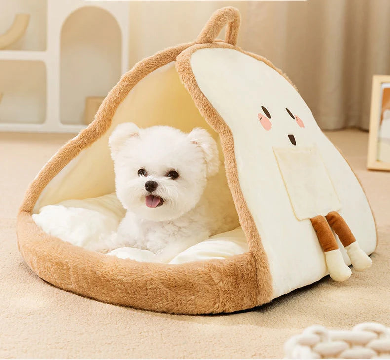 Winter Warm Dog Bed Soft Cozy Pet Sleeping Mat for Small Medium Dogs Cats Thicken Non-slip Cat Sofa Puppy Kennel Pet Supplies