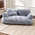 Winter Warm Plush Cat Bed Luxury Sofa Style Pet Nest for Small Medium Cats Dogs Comfortable Faux Fur Puppy Bed Cozy Pet Supplies